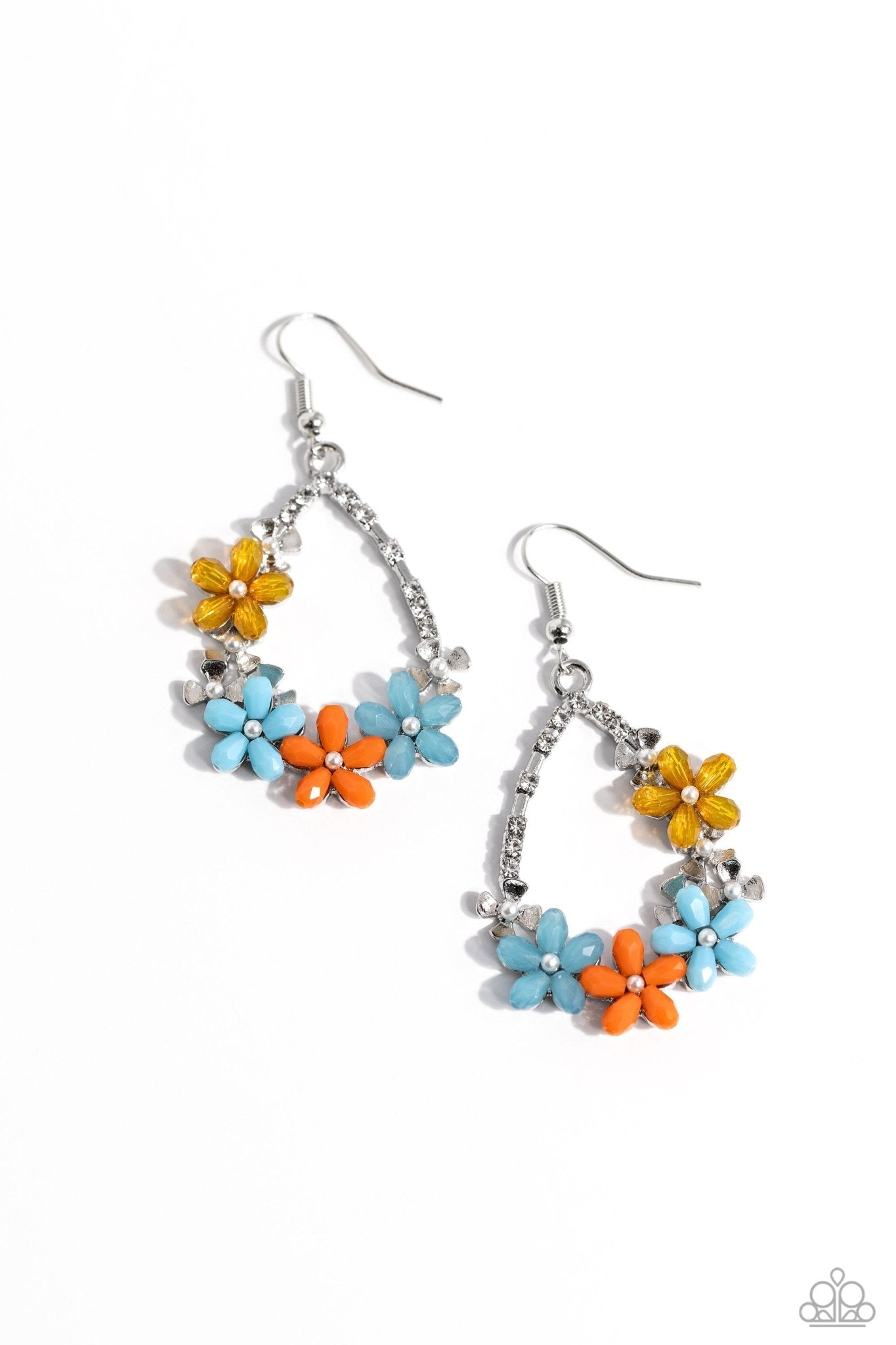 Boisterous Blooms - Multi Earrings - Paparazzi Accessories - Alies Bling Bar