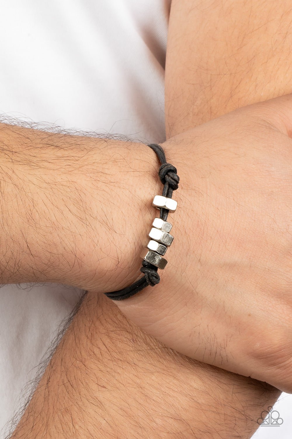 Bolt Out - Black Bracelet - Paparazzi Accessories - Alies Bling Bar