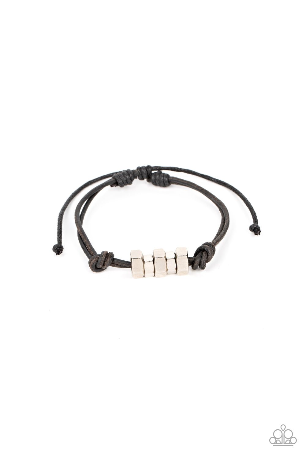 Bolt Out - Black Bracelet - Paparazzi Accessories - Alies Bling Bar