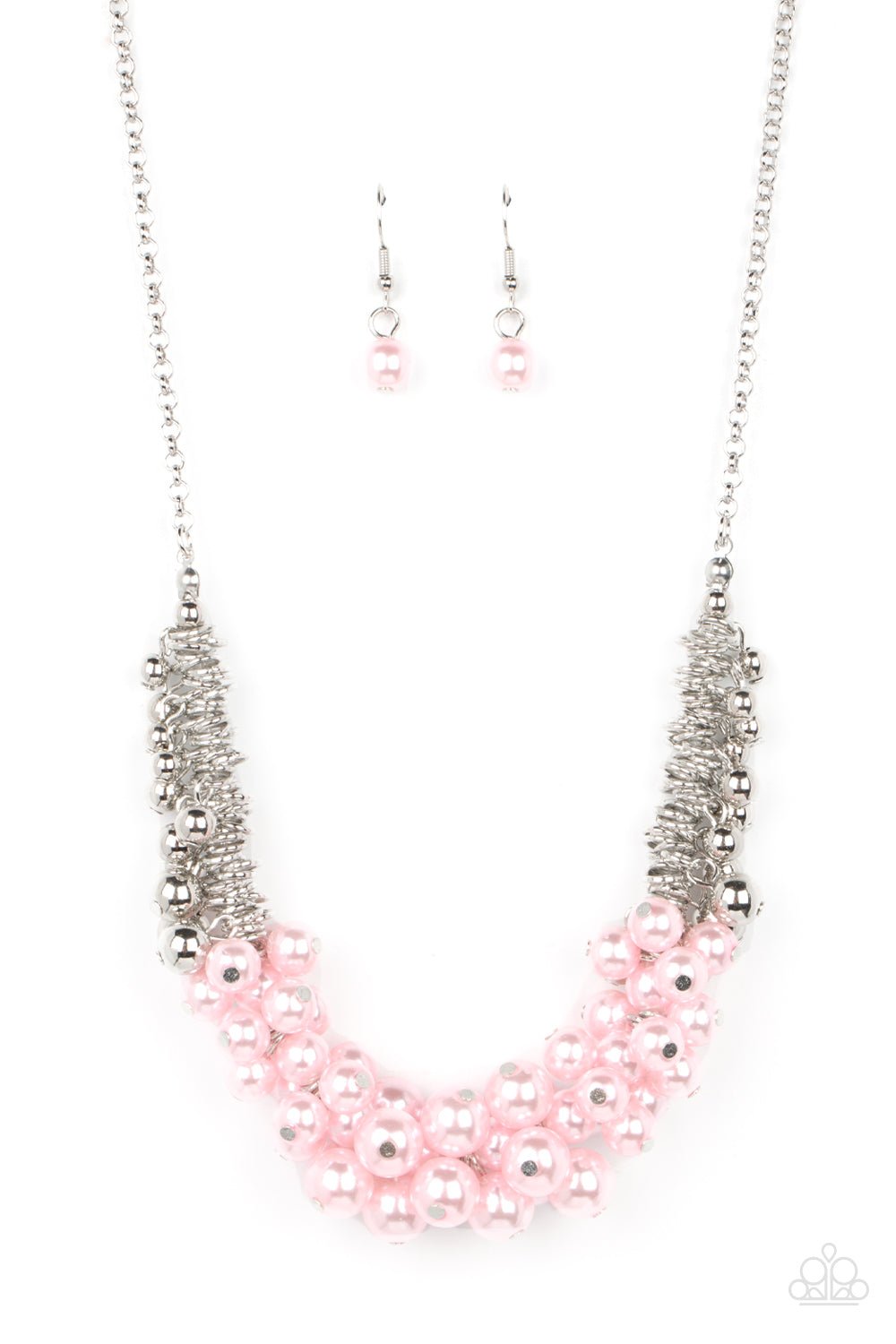 Bonus Points - Pink Necklace - Paparazzi Accessories - Alies Bling Bar