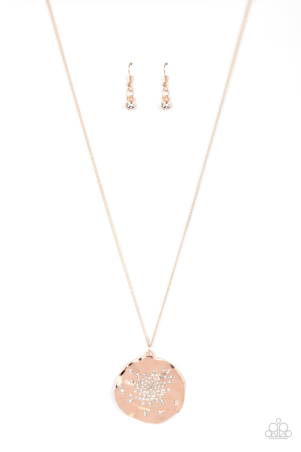 Boom and COMBUST - Rose Gold Necklace - Paparazzi Accessories - Alies Bling Bar