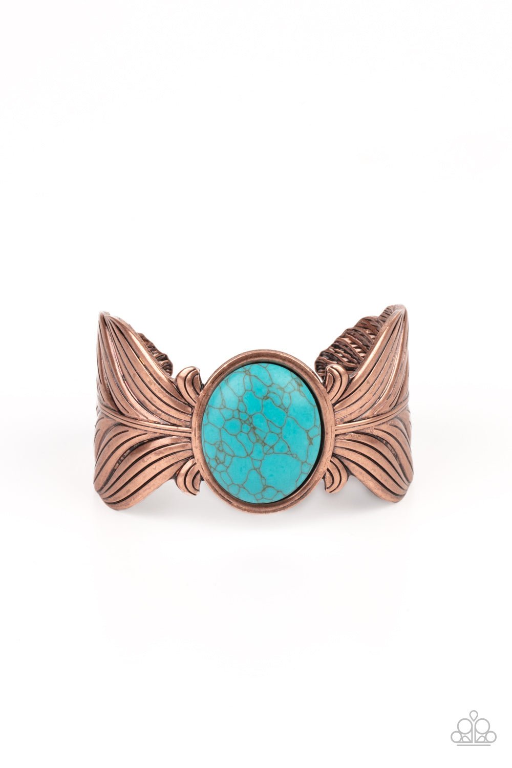 Born to Soar - Copper Cuff Bracelet - Paparazzi Accessories - Alies Bling Bar