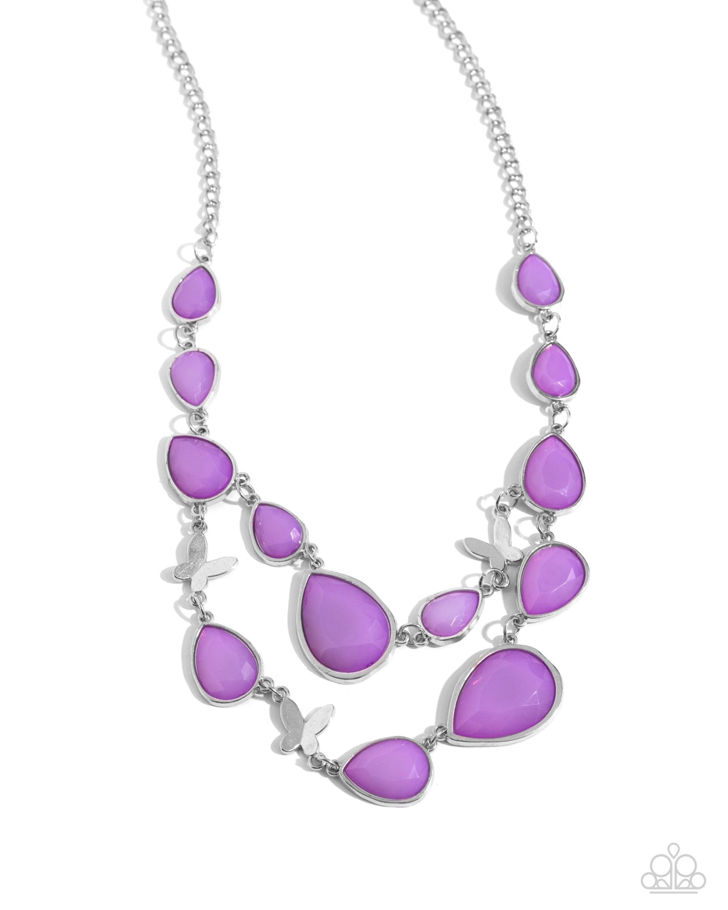 BRIGHT Club - Purple Necklace - Paparazzi Accessories - Alies Bling Bar