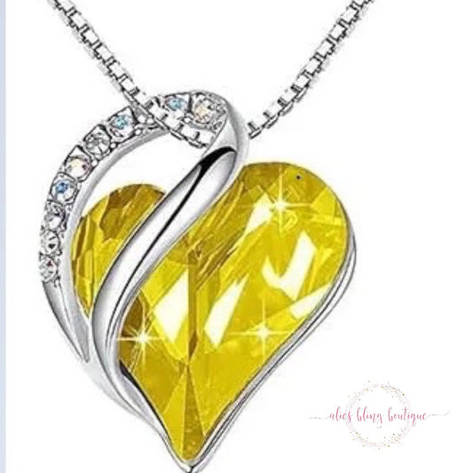 Love's Brilliance Necklace in Yellow - WOW WED - Alies Bling Bar