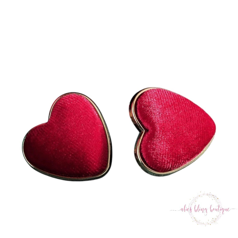 Heart On Fire - Red Earrings - Alies Bling Bar