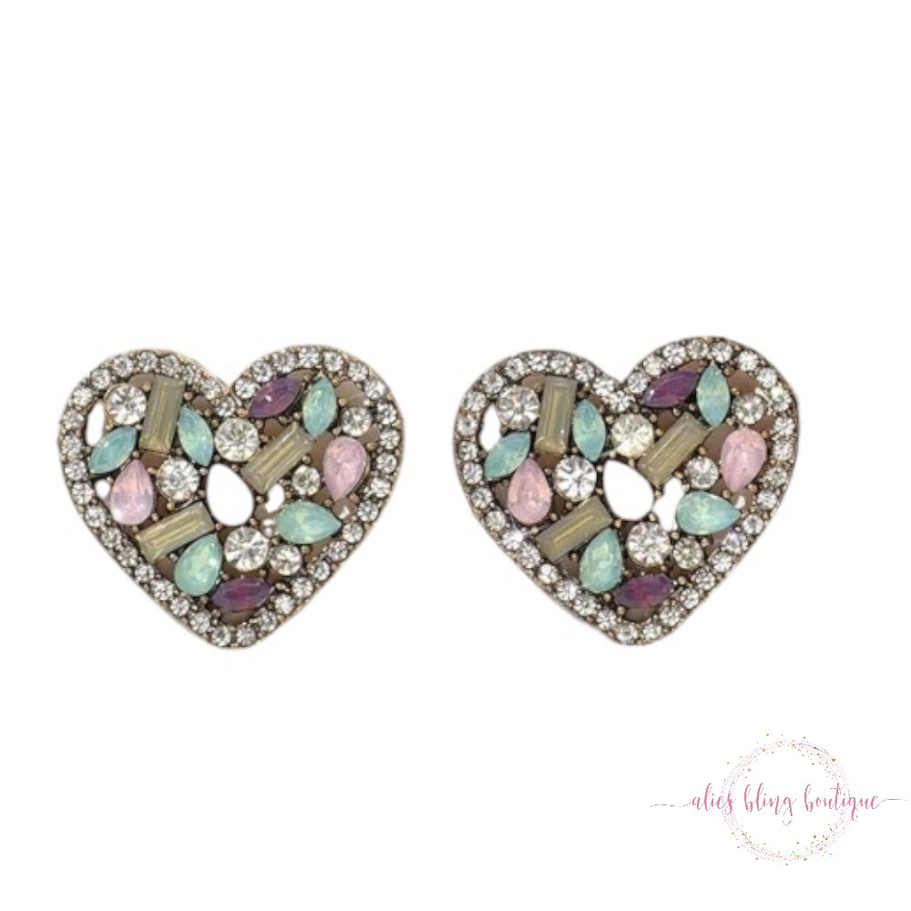 Loving Glow Earrings in Light Pink - Alies Bling Bar