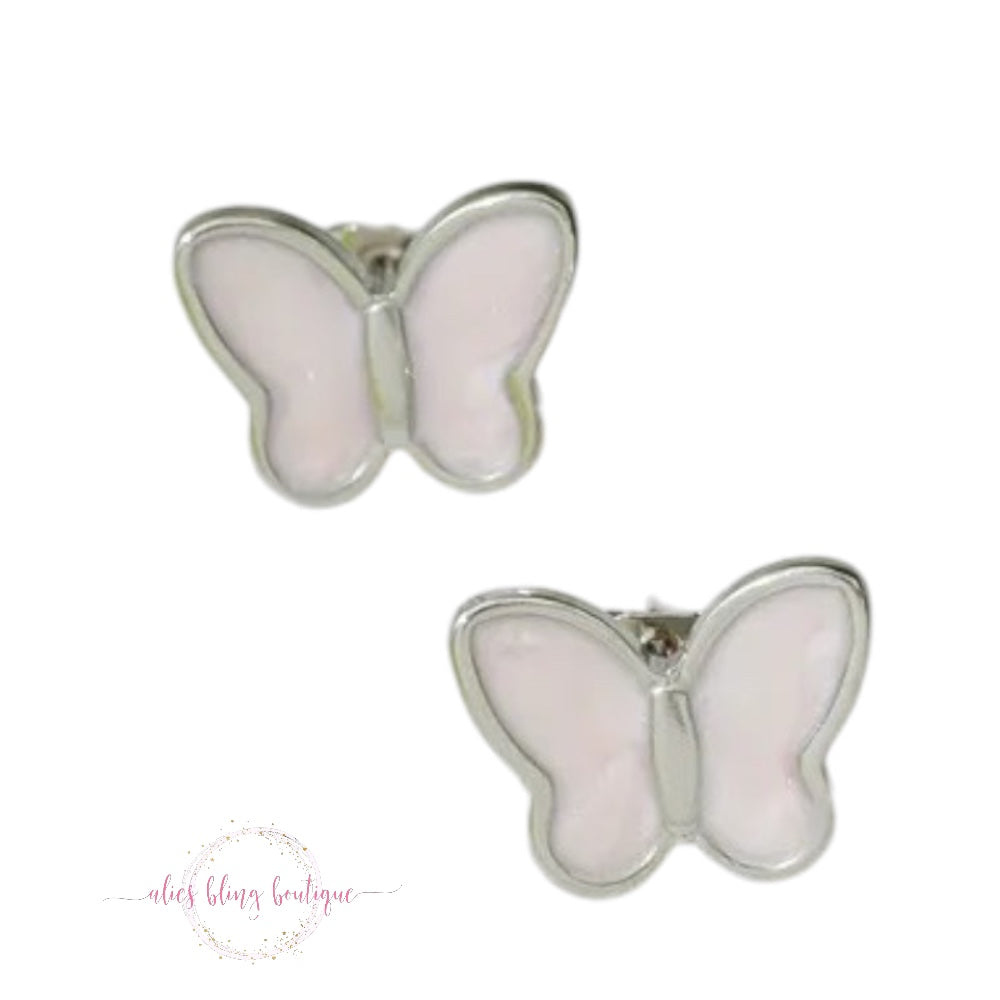 Gentle Flutter Stainless Steel Earrings - Alies Bling Bar