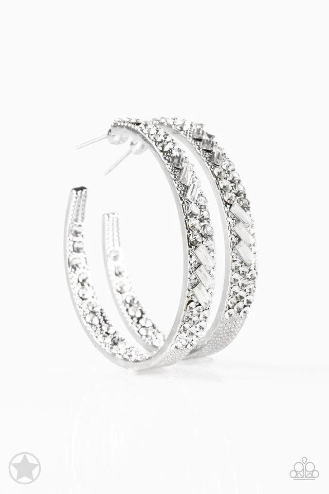 Glitzy By Association- Paparazzi Hoop Earrings- Alies Bling Bar