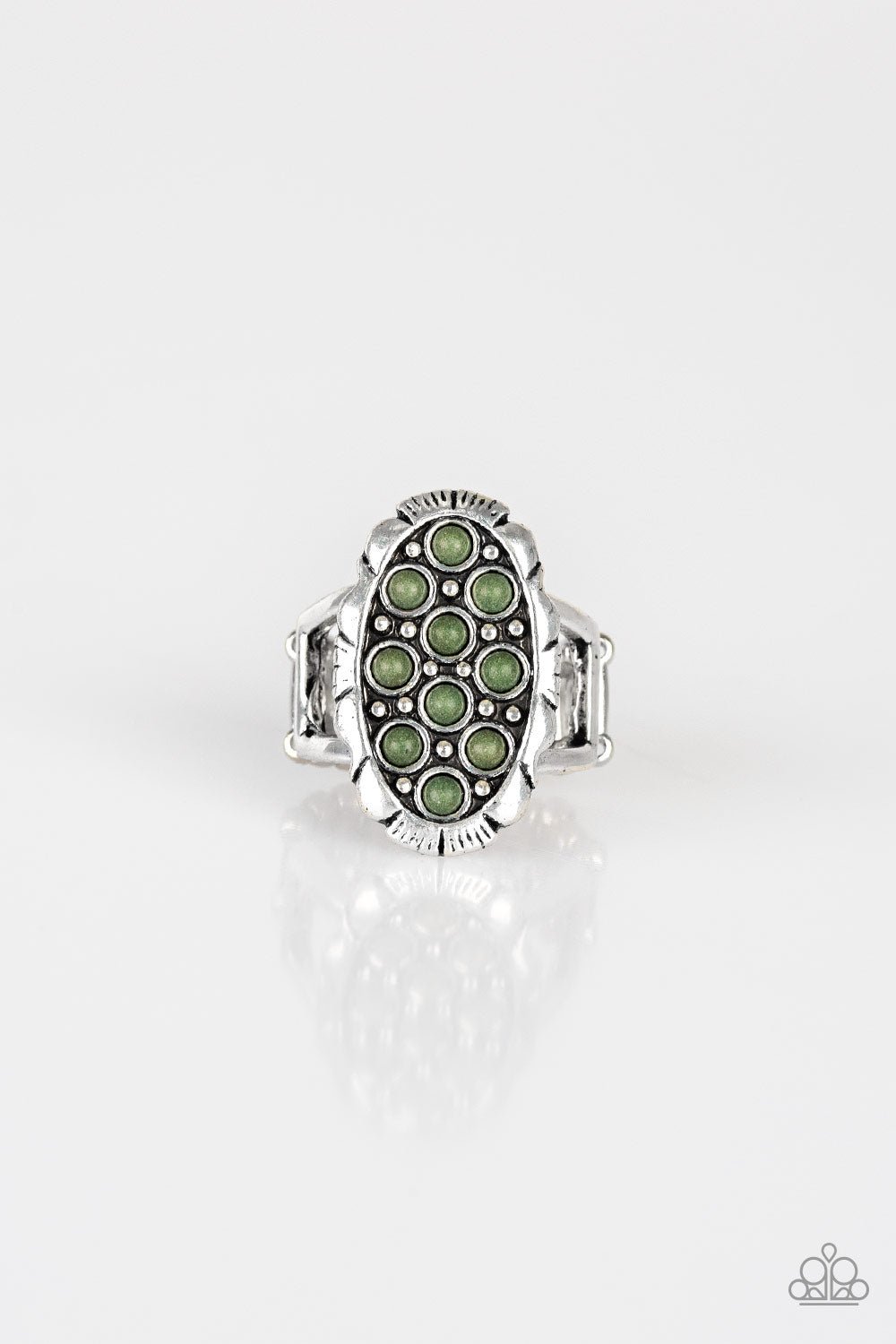 Cactus Garden - Green Ring - Paparazzi Accessories - Alies Bling Bar