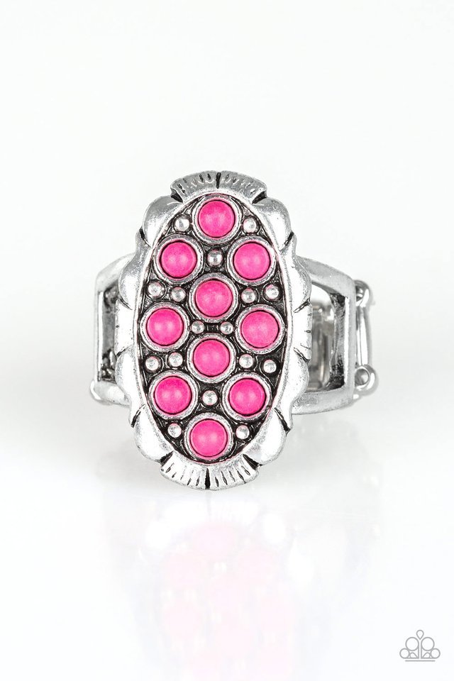 Cactus Garden - Pink Ring - Paparazzi Accessories - Alies Bling Bar