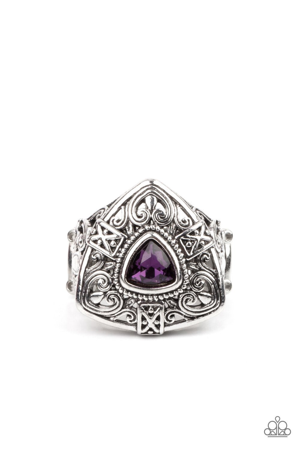 Charismatic Couture - Purple Ring - Paparazzi Accessories - Alies Bling Bar