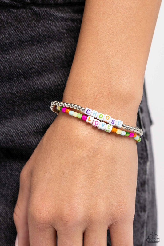 Chasing Love - Multi Bracelet - Paparazzi Accessories - Alies Bling Bar