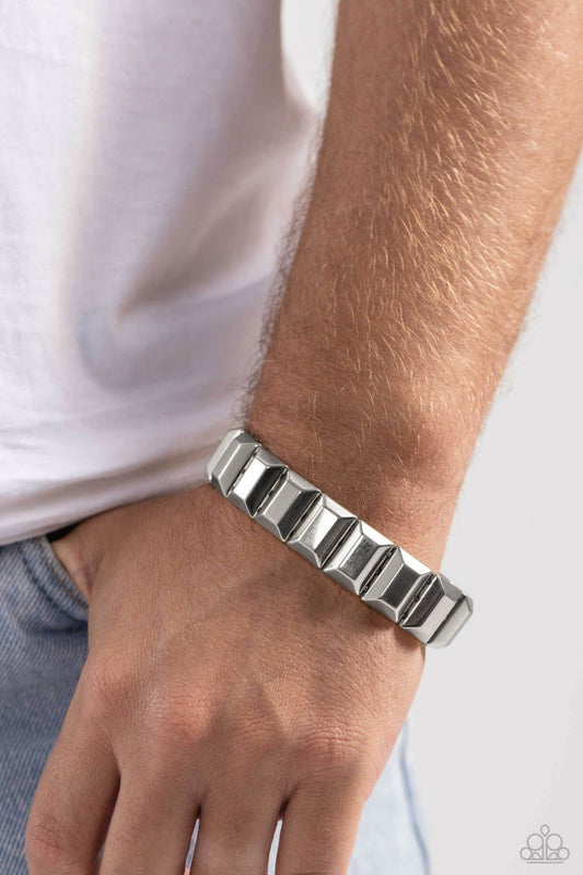 Chunky Champion - Silver Bracelet - Paparazzi Accessories - Alies Bling Bar