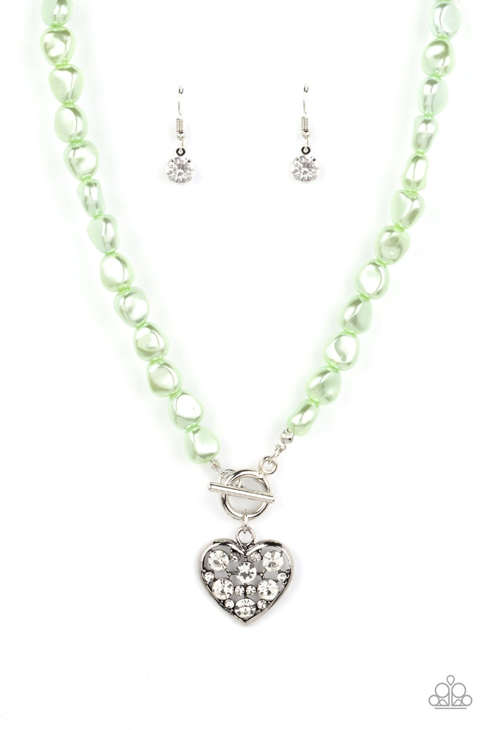 Color Me Smitten - Green Necklace - Paparazzi Accessories - Alies Bling Bar