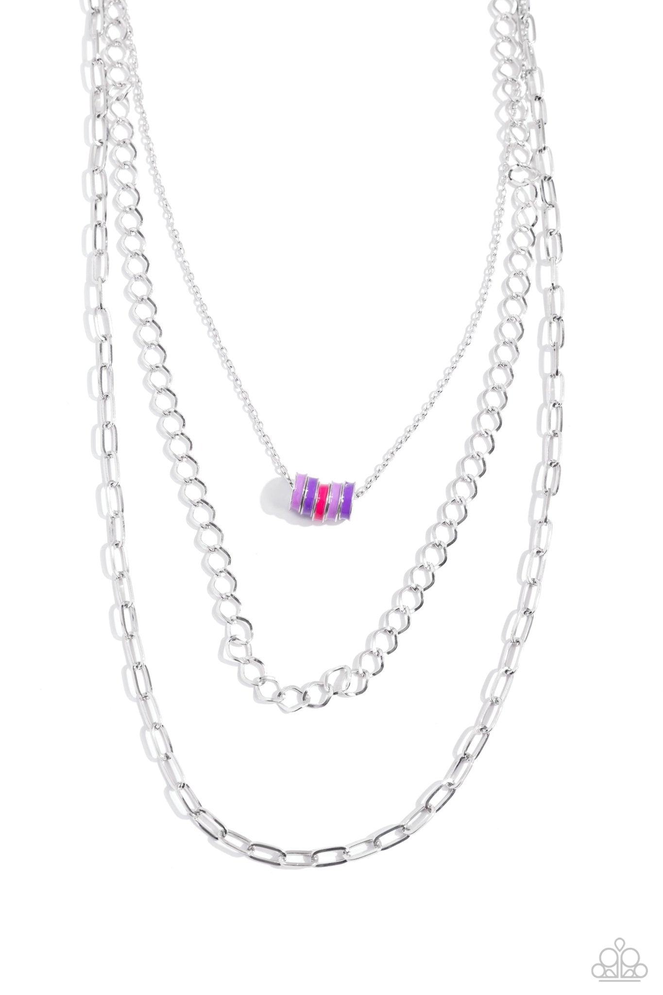 Colorful Cadet - Purple Necklace - Paparazzi Accessories - Alies Bling Bar