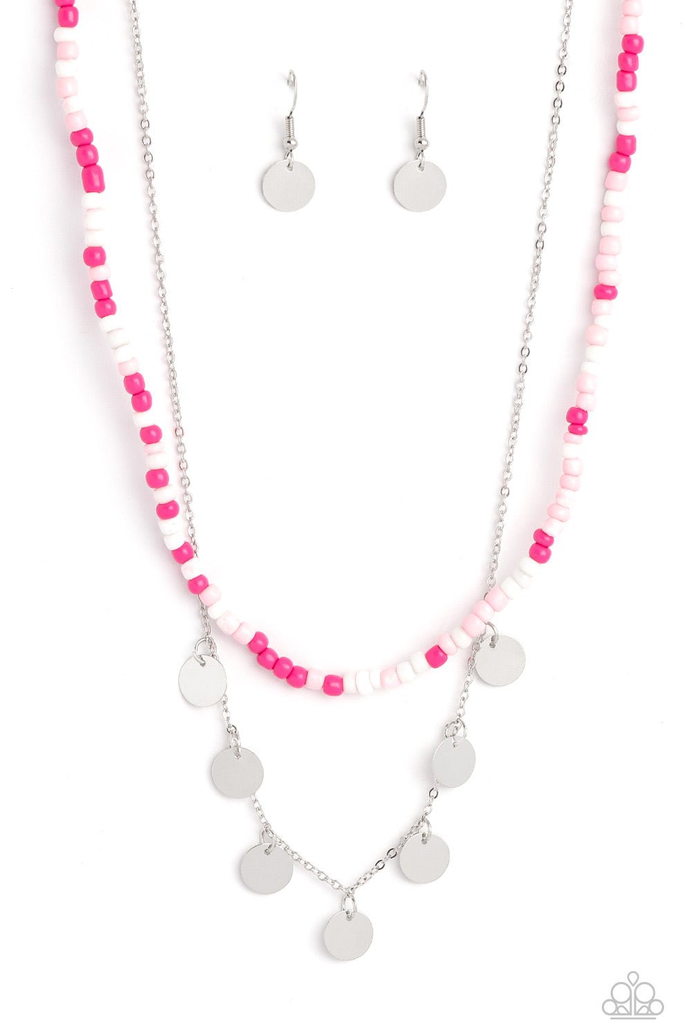 Comet Candy - Pink Necklace - Paparazzi Accessories - Alies Bling Bar