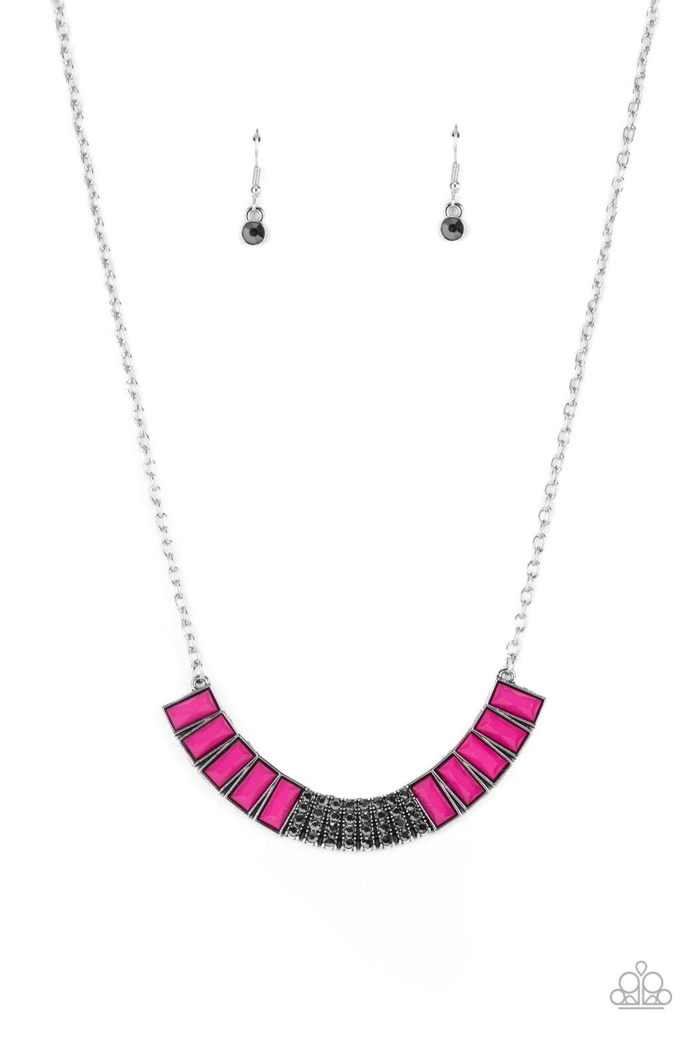 Coup de MANE - Pink Necklace - Paparazzi Accessories - Alies Bling Bar