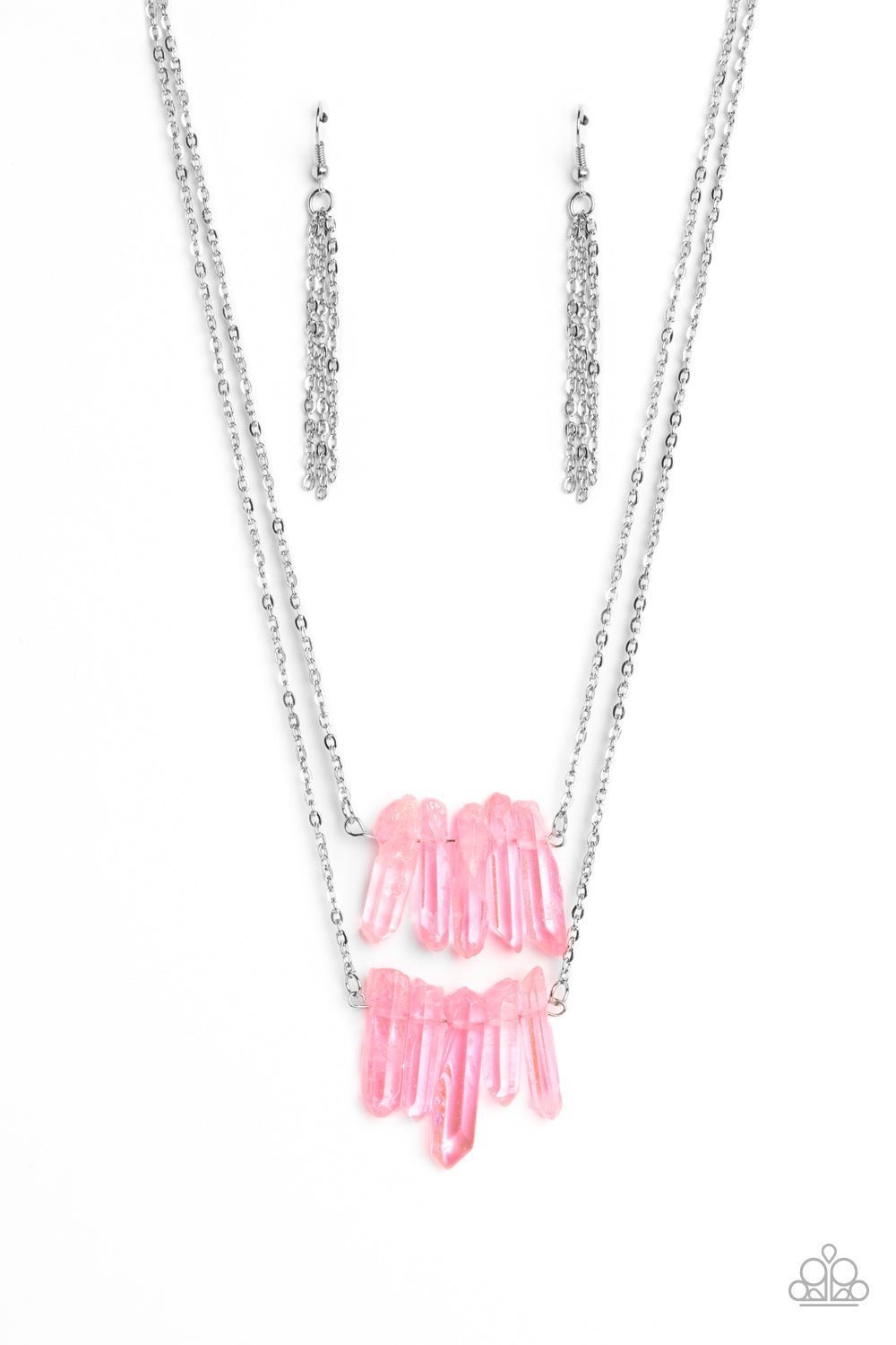 Crystal Catwalk - Pink Necklace - Paparazzi Accessories - Alies Bling Bar