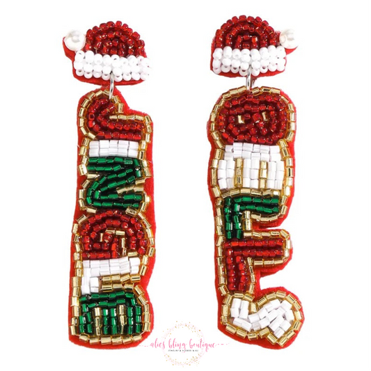 Jingle Bells - Bead Post Earrings - Alies Bling Bar