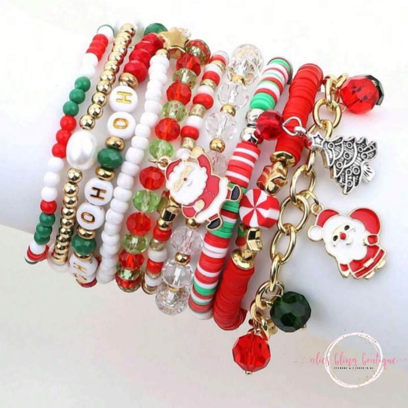 Santa Baby Bracelet Stack - Alies Bling Bar