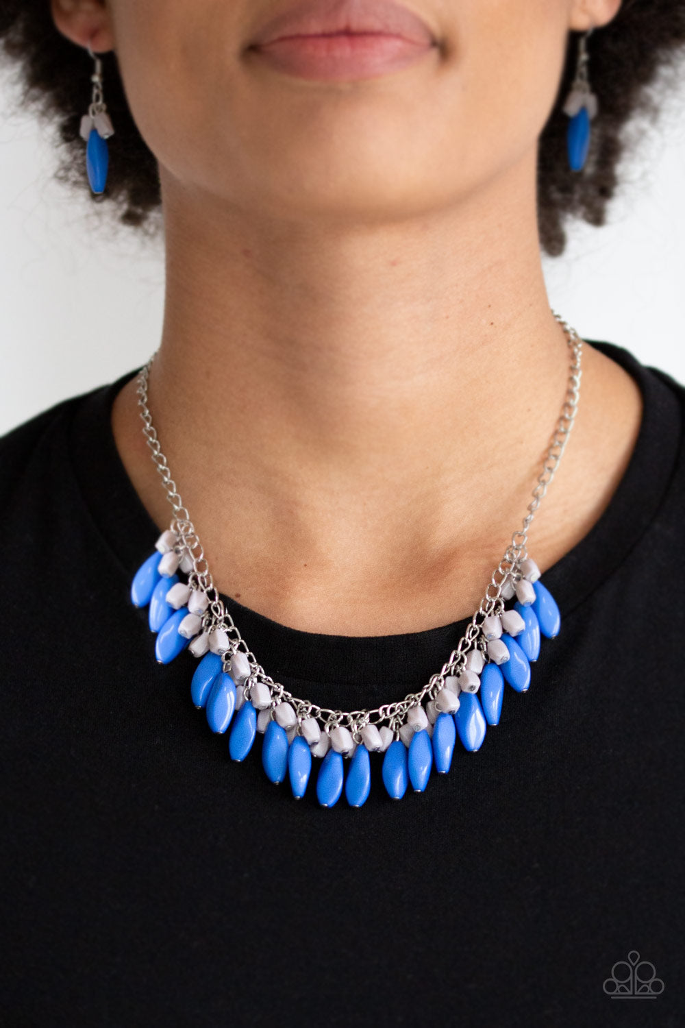 Paparazzi Accessories - Bead Binge - Blue Necklace - Aliesblingbar