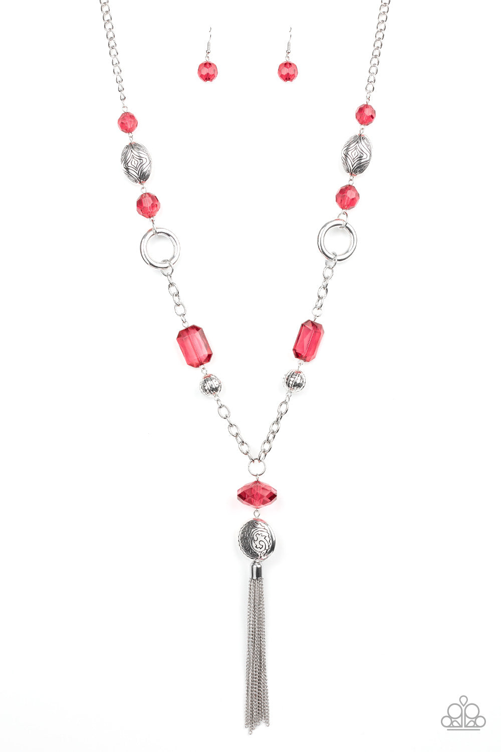 Paparazzi Necklace Ever Enchanting - Red - Alies Bling Bar