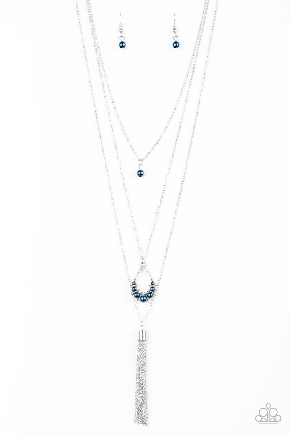 Paparazzi Accessories - Be Fancy - Blue Necklace - Alies Bling Bar