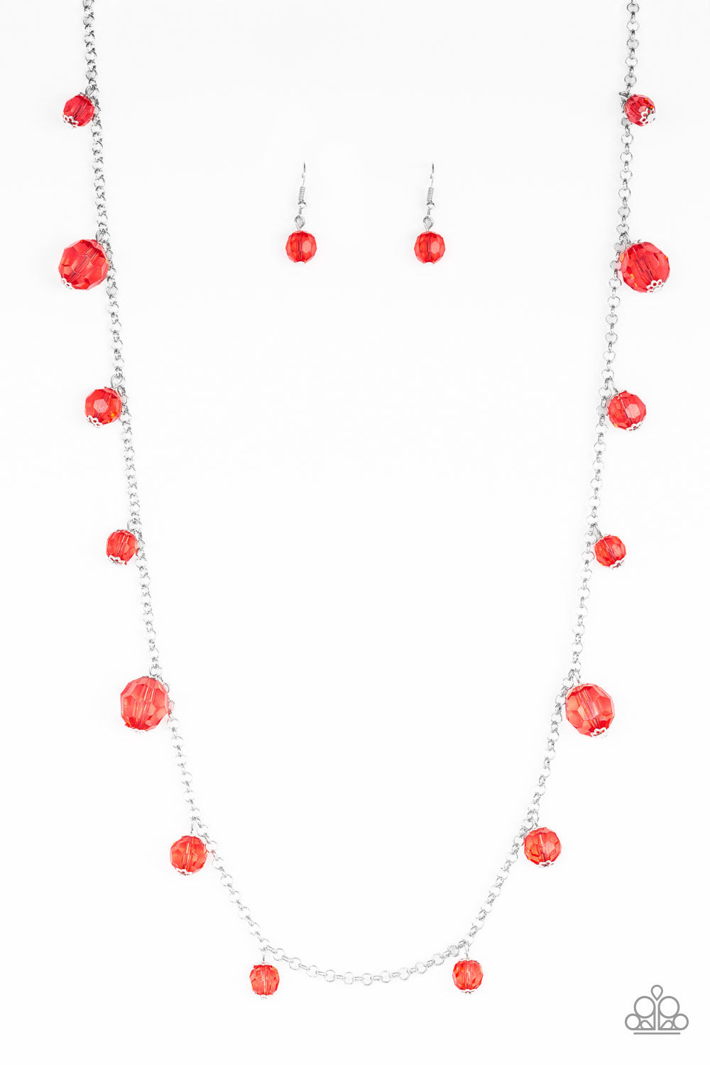 Paparazzi - GLOW-Rider - Red Necklace - Aliesblingbar