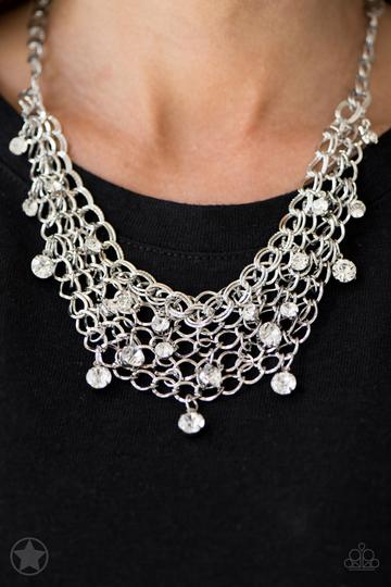 Fishing for Compliments - Silver Necklace - Paparazzi Accessories - Alies Bling Bar