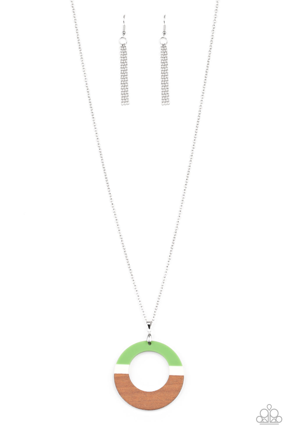 Paparazzi - Sail Into The Sunset - Green Necklace - Alies Bling Bar