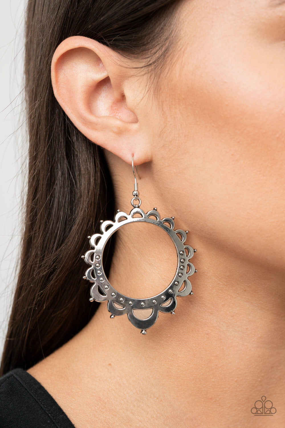 Paparazzi Accessories - Casually Capricious - Silver Earrings - Alies Bling Bar
