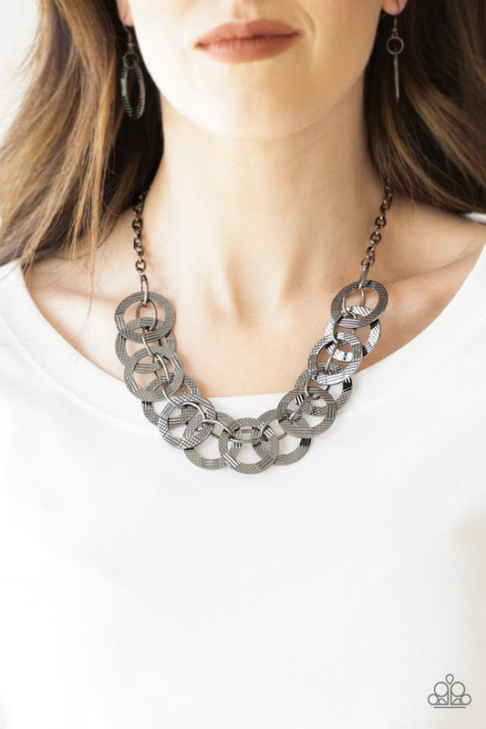 Paparazzi - The Main Contender - Black Necklace - Alies Bling Bar