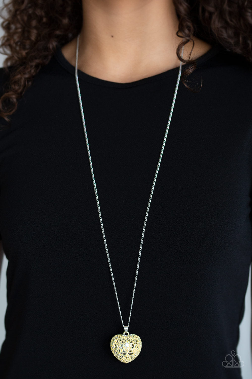 Paparazzi - Love Is All Around - Yellow Necklace - Aliesblingbar