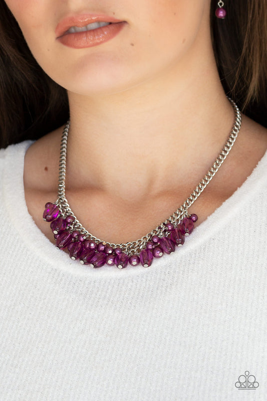 Paparazzi Accessories - 5th Avenue Flirtation - Purple Necklace - Alies Bling Bar