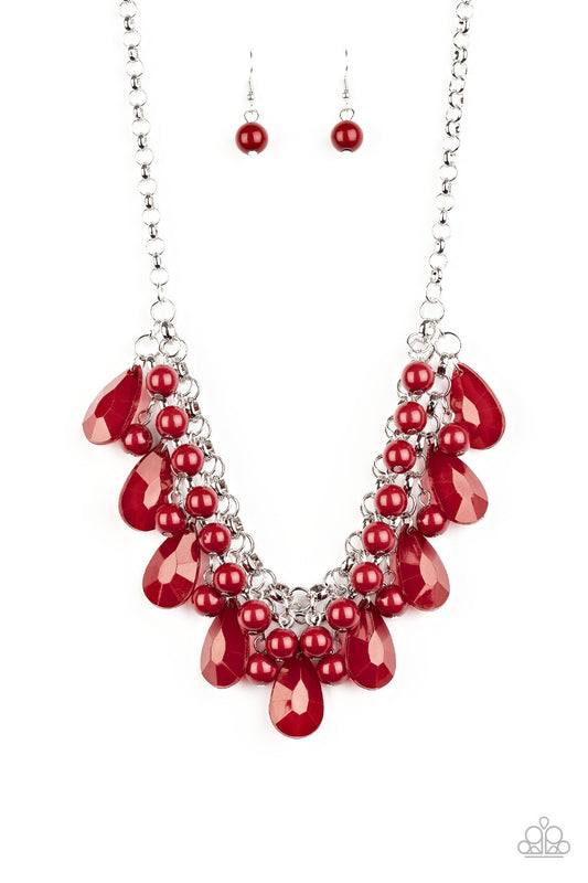 Paparazzi Accessories - Endless Effervescence - Red Necklace - Alies Bling Bar