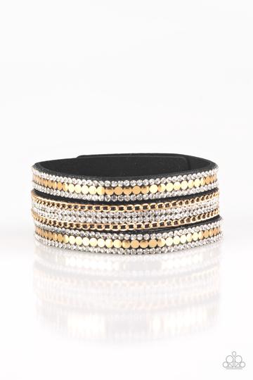 Paparazzi - Fashion Fanatic - Gold Snap Bracelet - Alies Bling Bar