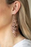 Paparazzi - Star Spangled Shine - Copper Earrings - Alies Bling Bar