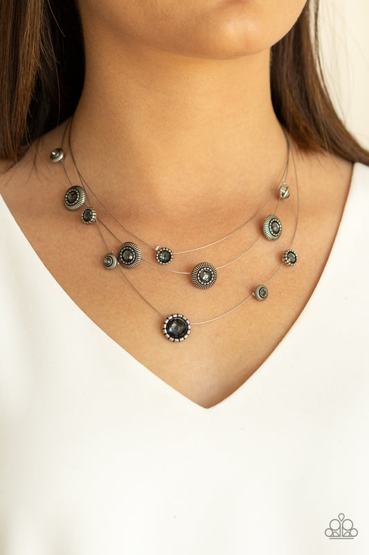 Paparazzi Accessories - SHEER Thing! - Silver Necklace - Alies Bling Bar