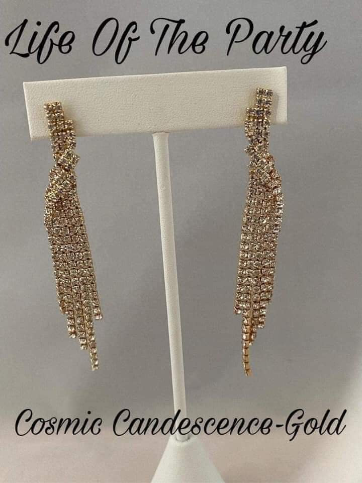 Paparazzi - Cosmic Candescence- Gold Earrings - 11/21 Life of the Party