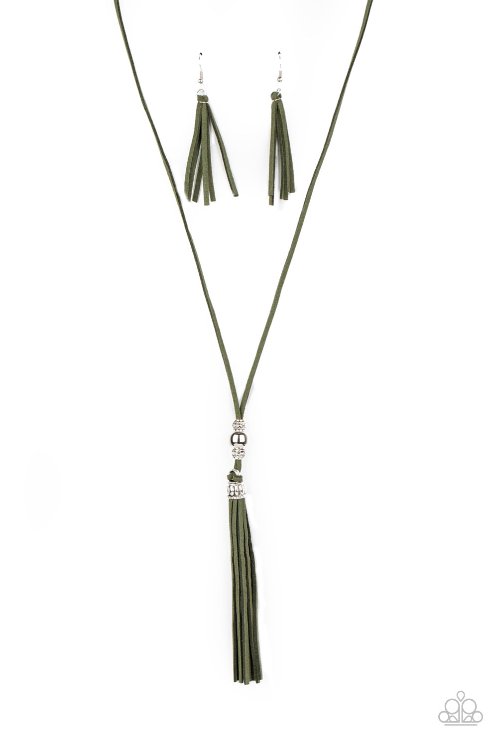 Paparazzi Accessories - Hold My Tassel - Green Necklace - Alies Bling Bar