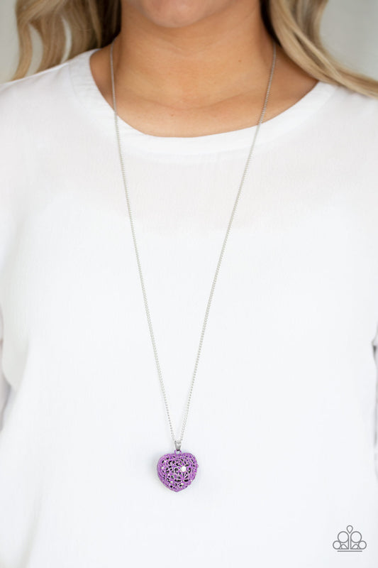 Paparazzi Accessories - Love Is All Around - Purple Necklace - Alies Bling Bar