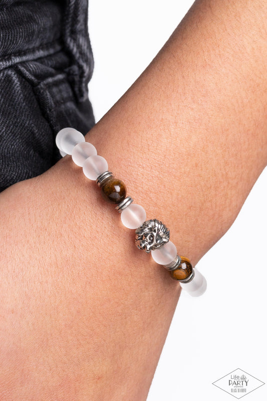 The Lions Share - Brown Bracelet - Paparazzi Accessories - Alies Bling Bar