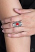 Paparazzi - The ZEST Of The ZEST - Red Ring - Alies Bling Bar