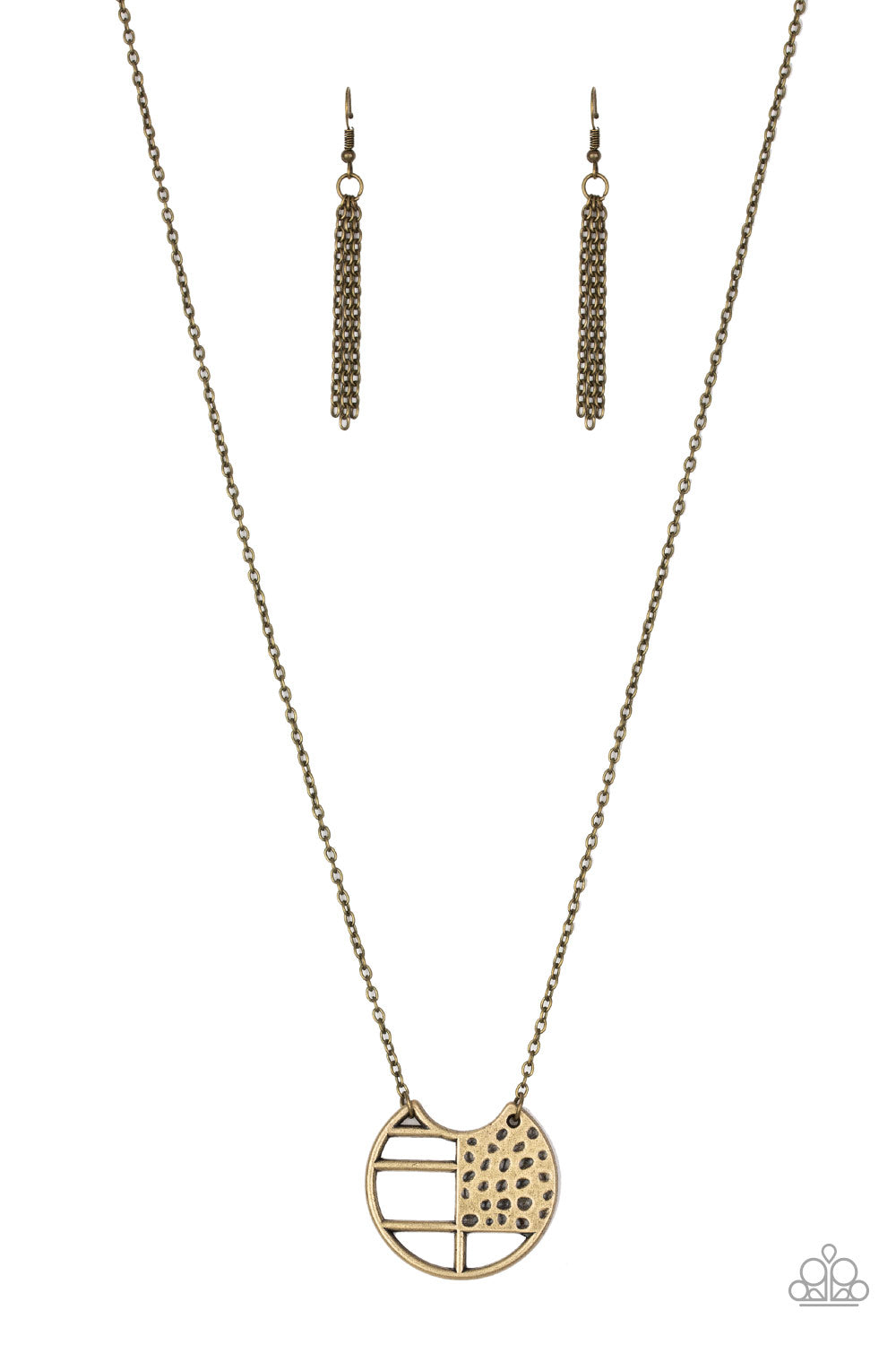 Paparazzi Accessories - Abstract Aztec - Brass - Necklace - Alies Bling Bar