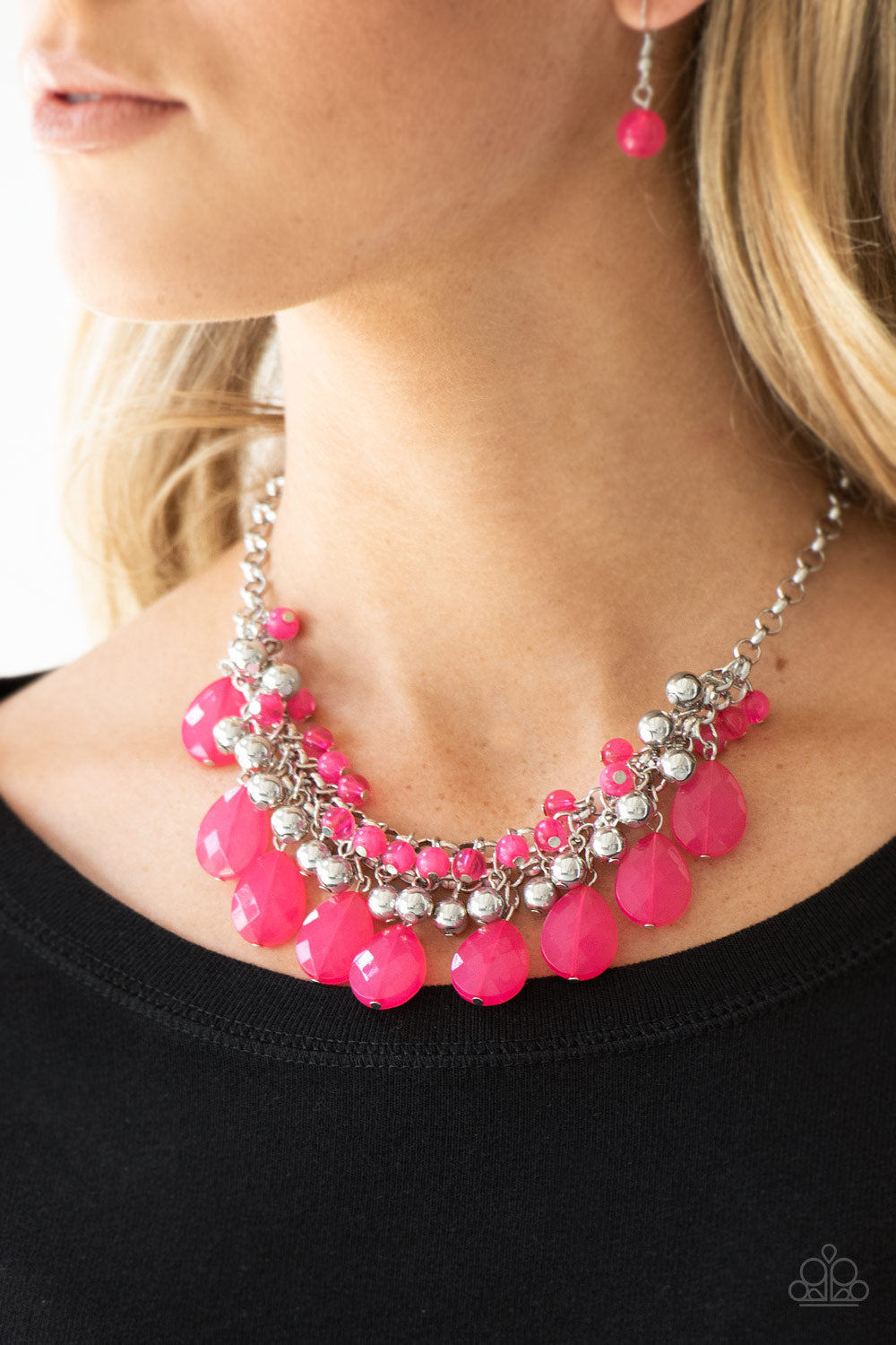 Paparazzi - Trending Tropicana - Pink Necklace - Alies Bling Bar