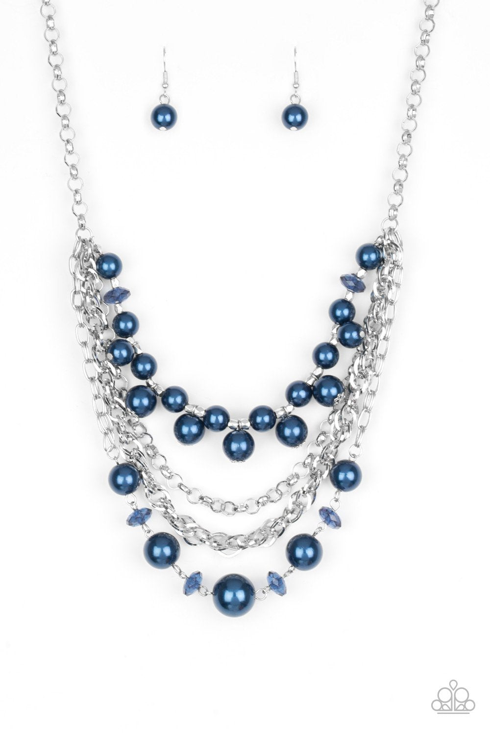 Paparazzi Rockin Rockette - Blue Necklace - Alies Bling Bar
