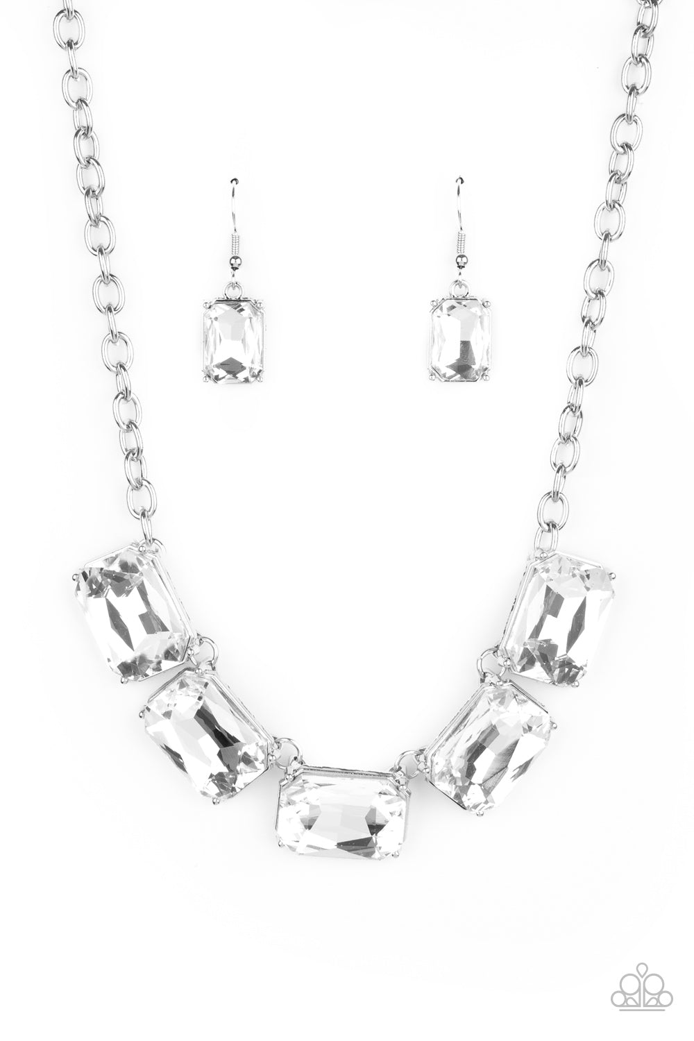 Paparazzi Accessories - Deep Freeze Diva - White Necklace - Alies Bling Bar