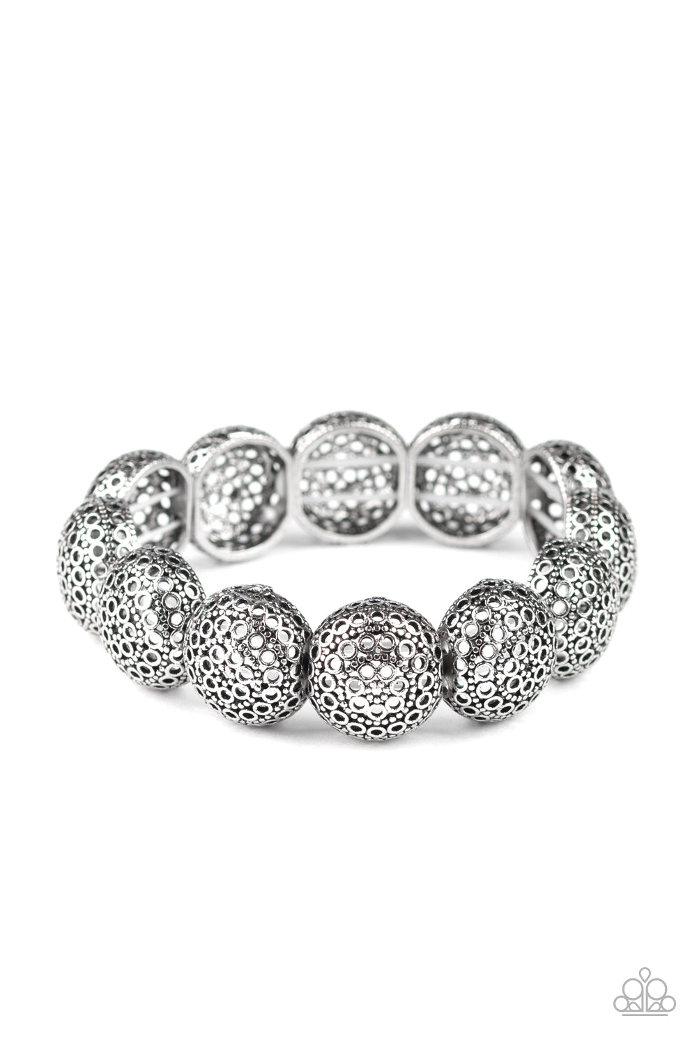 Paparazzi Accessories - Obviously Ornate - Silver Bracelet - Alies Bling Bar