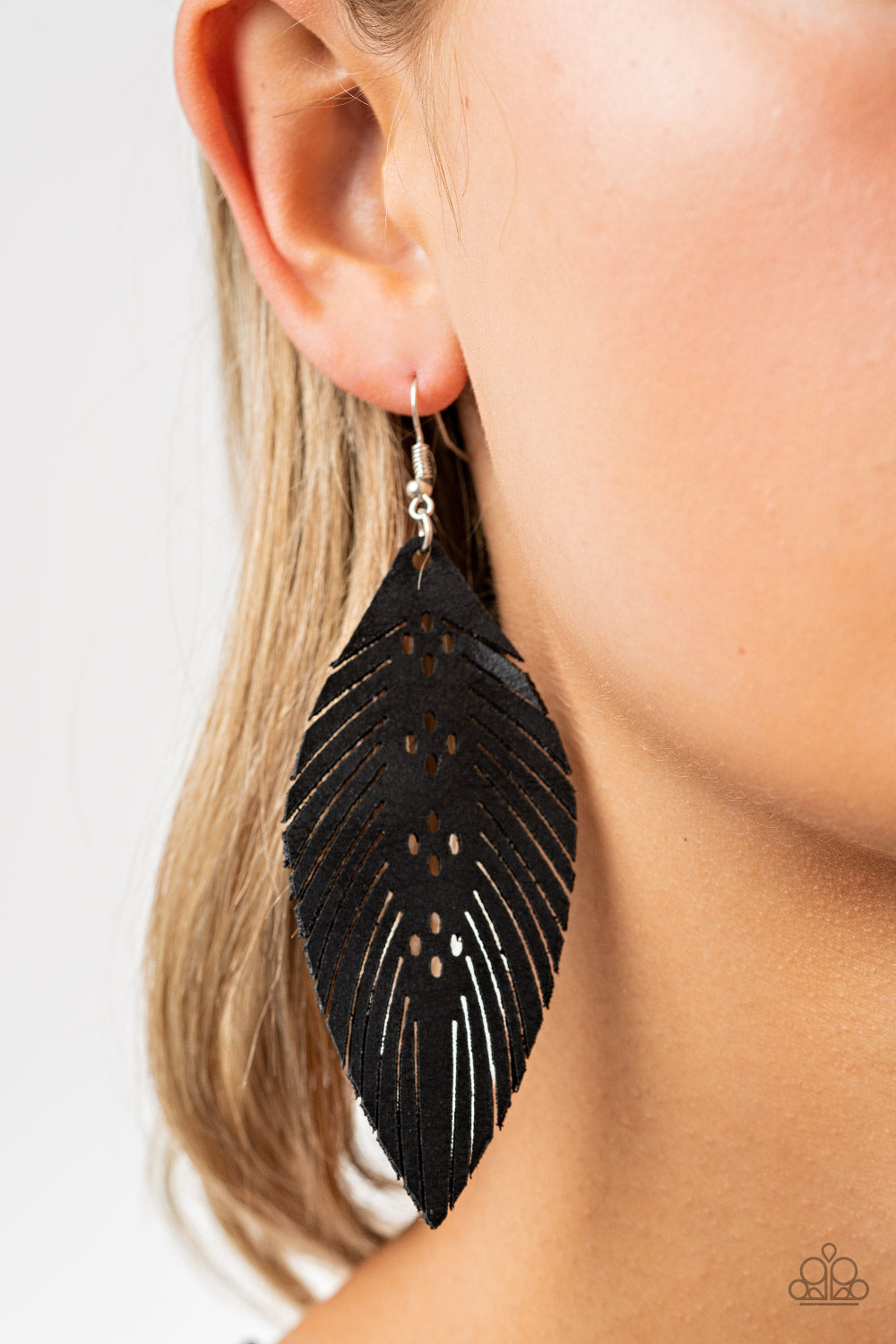 Paparazzi Accessories - Wherever The Wind Takes Me - Black Earrings - Alies Bling Bar
