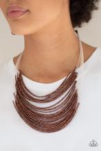 Paparazzi - Catwalk Queen - Copper Seed Bead Necklace - Alies Bling Bar